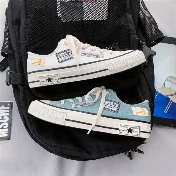 Womens Candy Color Sneakers | UV-Resistant Low-Top Lace-Up Shoes in White, Aqua, Black, Top White, Top Aqua, Top Black